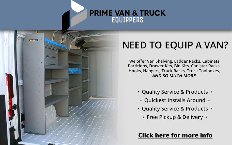 We specialize in Cargo Van Outfitting!